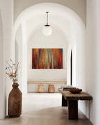 My Kingdom Is Not Of This World, John 18:36 canvas print at the end of a white arched hallway