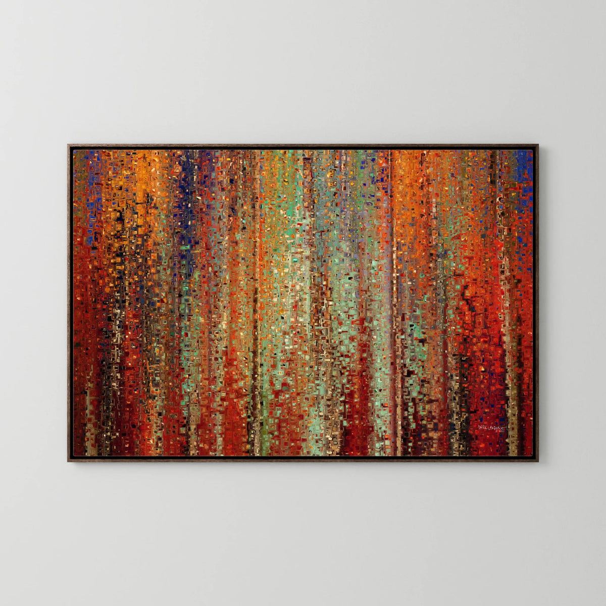 My Kingdom Is Not Of This World, John 18:36 canvas print in a dark oak floater frame