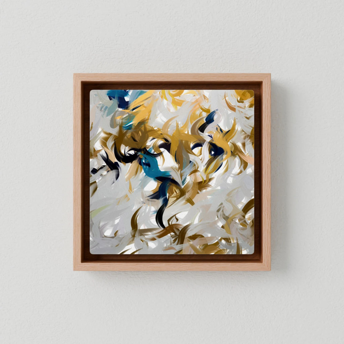 Breath of the Almighty, Job 33:4 canvas print in an oak floater frame