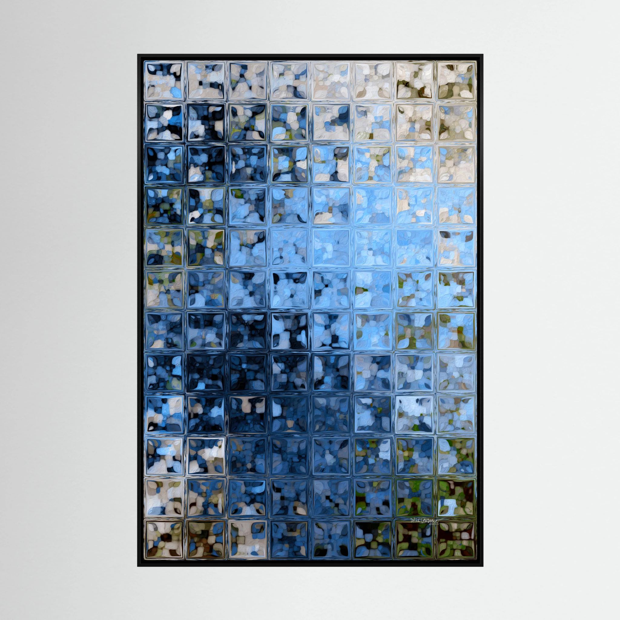 Window of Light, Matthew 6:22: canvas print by Mark Lawrence, framed, on a white wall