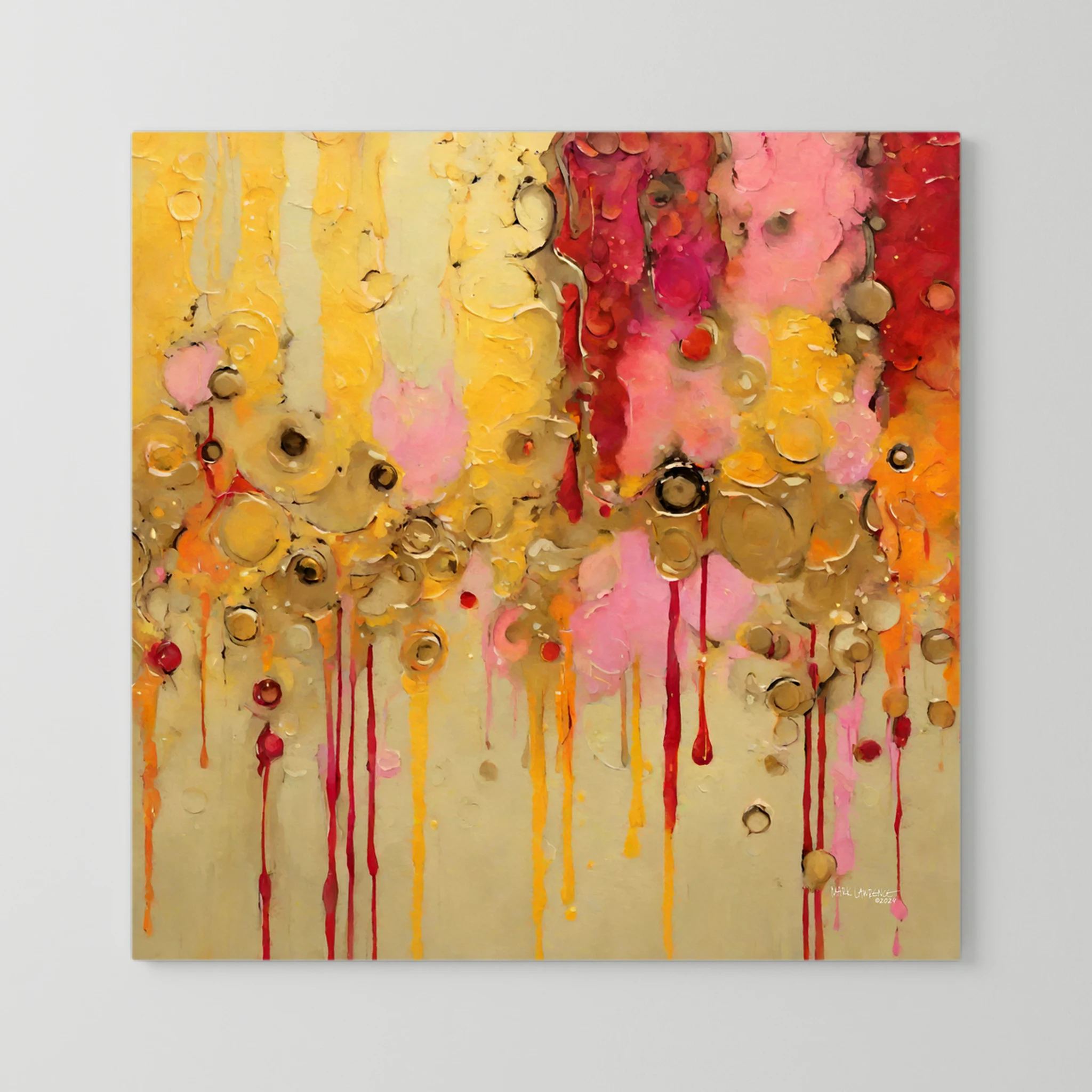Divine Rainfall, Isaiah 45:8 canvas print gallery-wrapped canvas with no frame