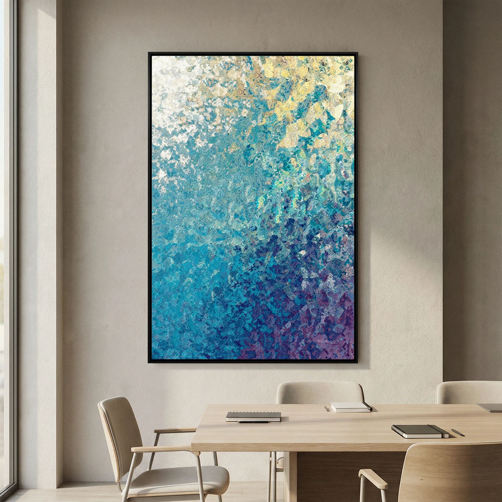 My Strength And Song, Isaiah 12:2 canvas print above a table in a dining room