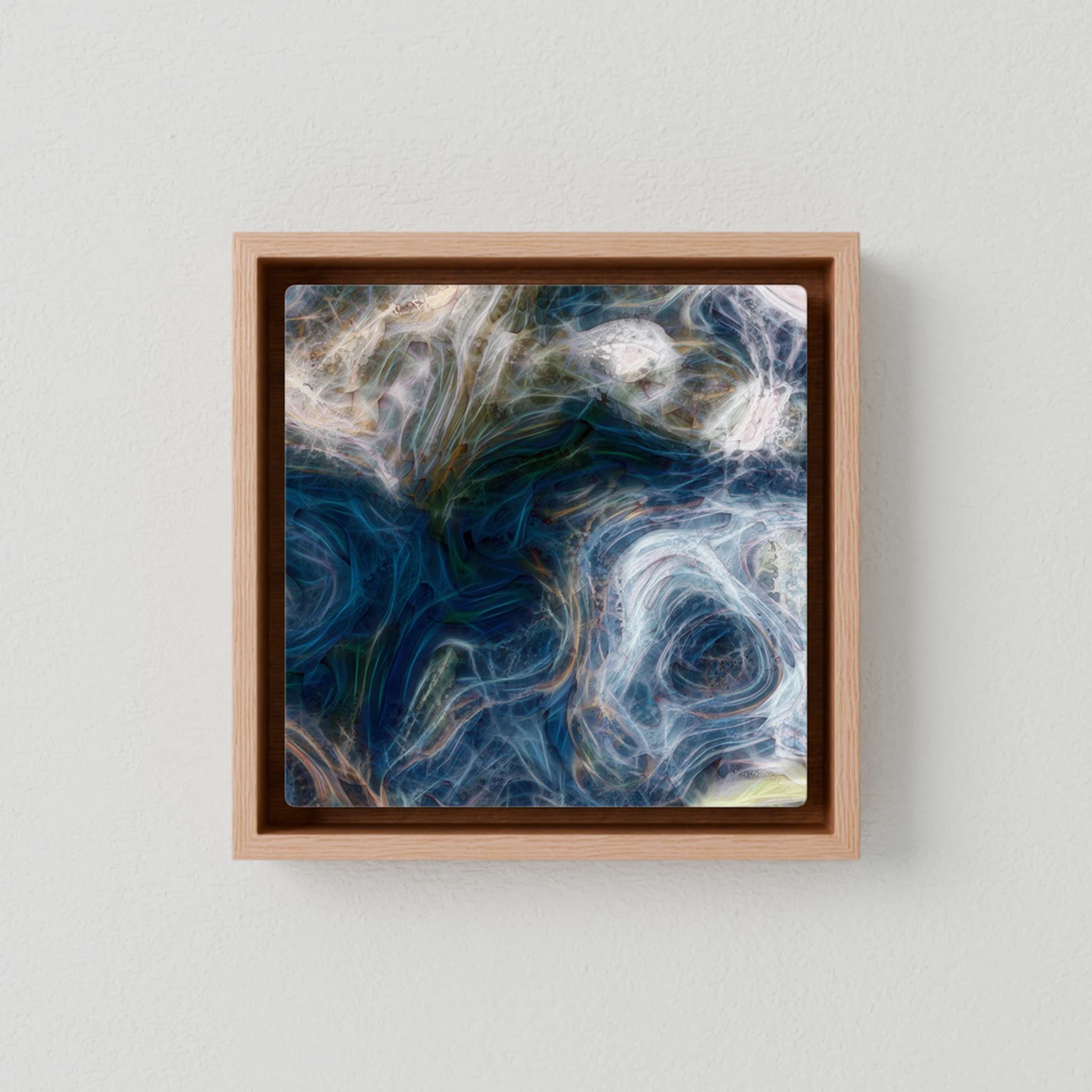 Children of God, 1 John 3:1 canvas print in an oak floater frame