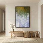 Abide In Me, John 15:5 canvas print above a bench in a hallway