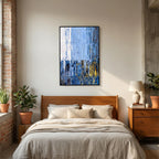 My Shepherd, Psalm 23:1 canvas print above the bed in a bedroom