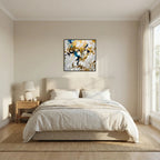Breath of the Almighty, Job 33:4 canvas print above the bed in a bedroom