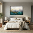 Our Secret Place, Psalm 91:1 canvas print above the bed in a bedroom