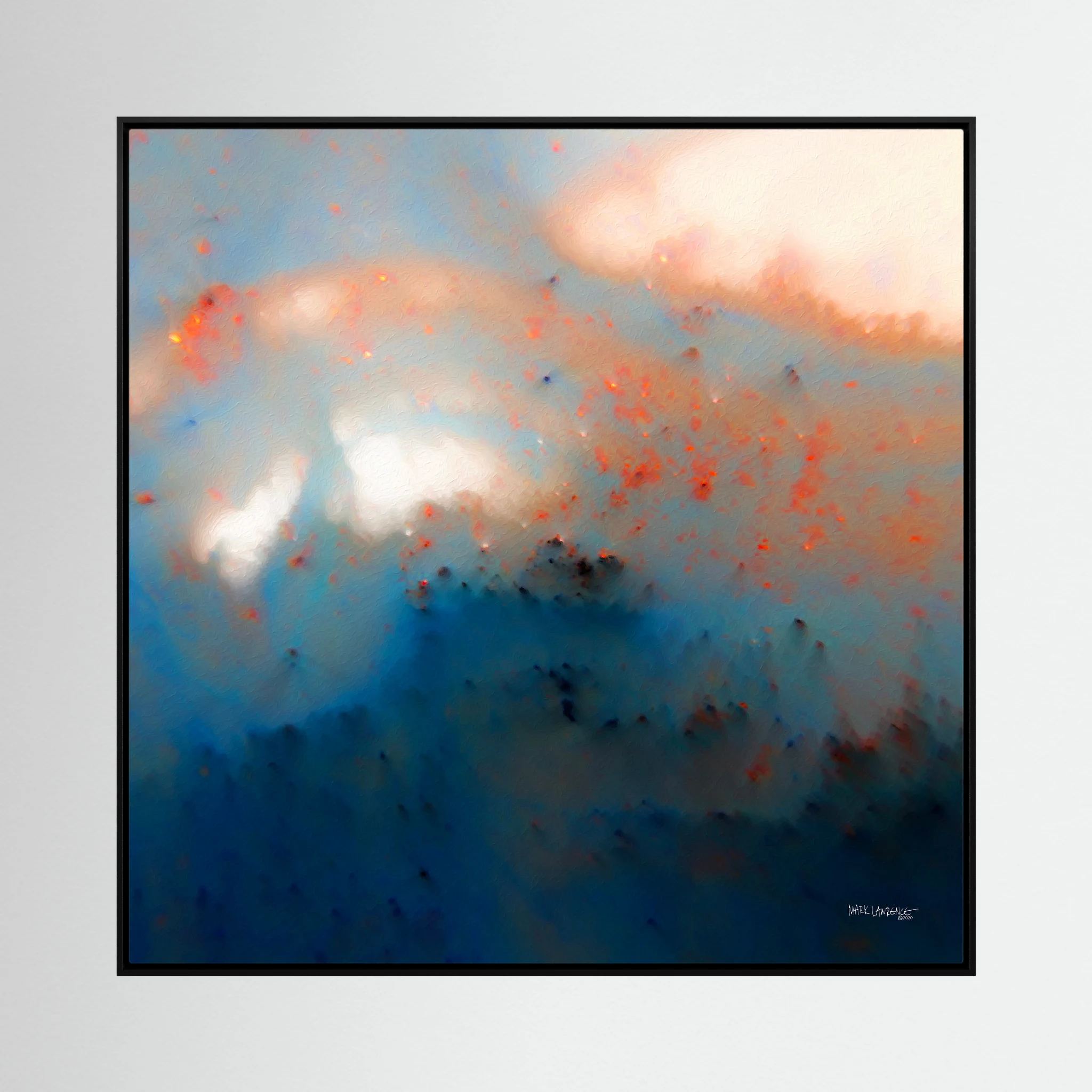 Never Lose Hope in Hard Times, Jeremiah 29:11: canvas print by Mark Lawrence, framed, on a white wall