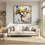 Breath of the Almighty, Job 33:4 canvas print above a sofa in a living room