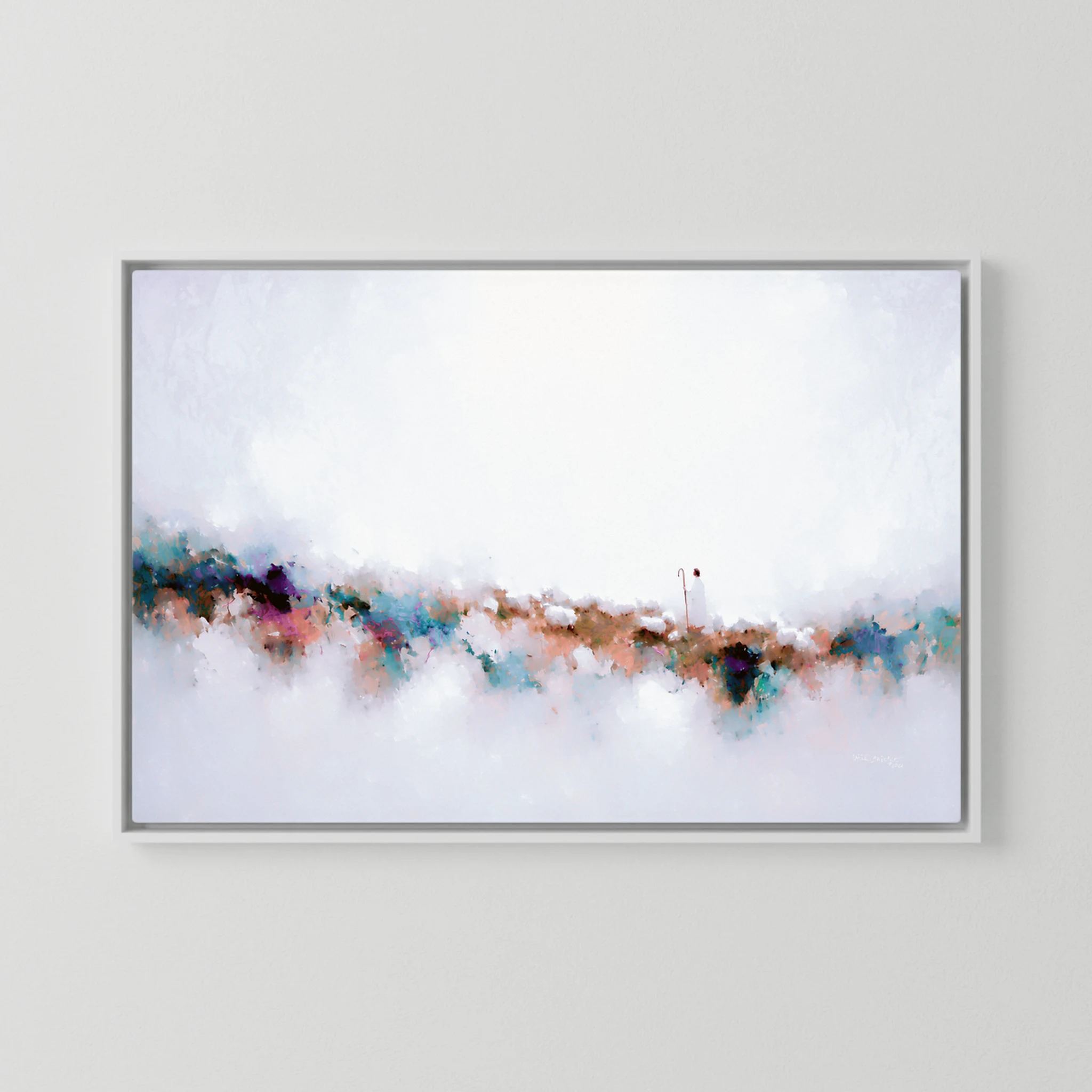 Known By Name, John 10:14 canvas print in a white floater frame