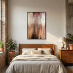 I Am With You, Isaiah 41:10 canvas print above the bed in a bedroom