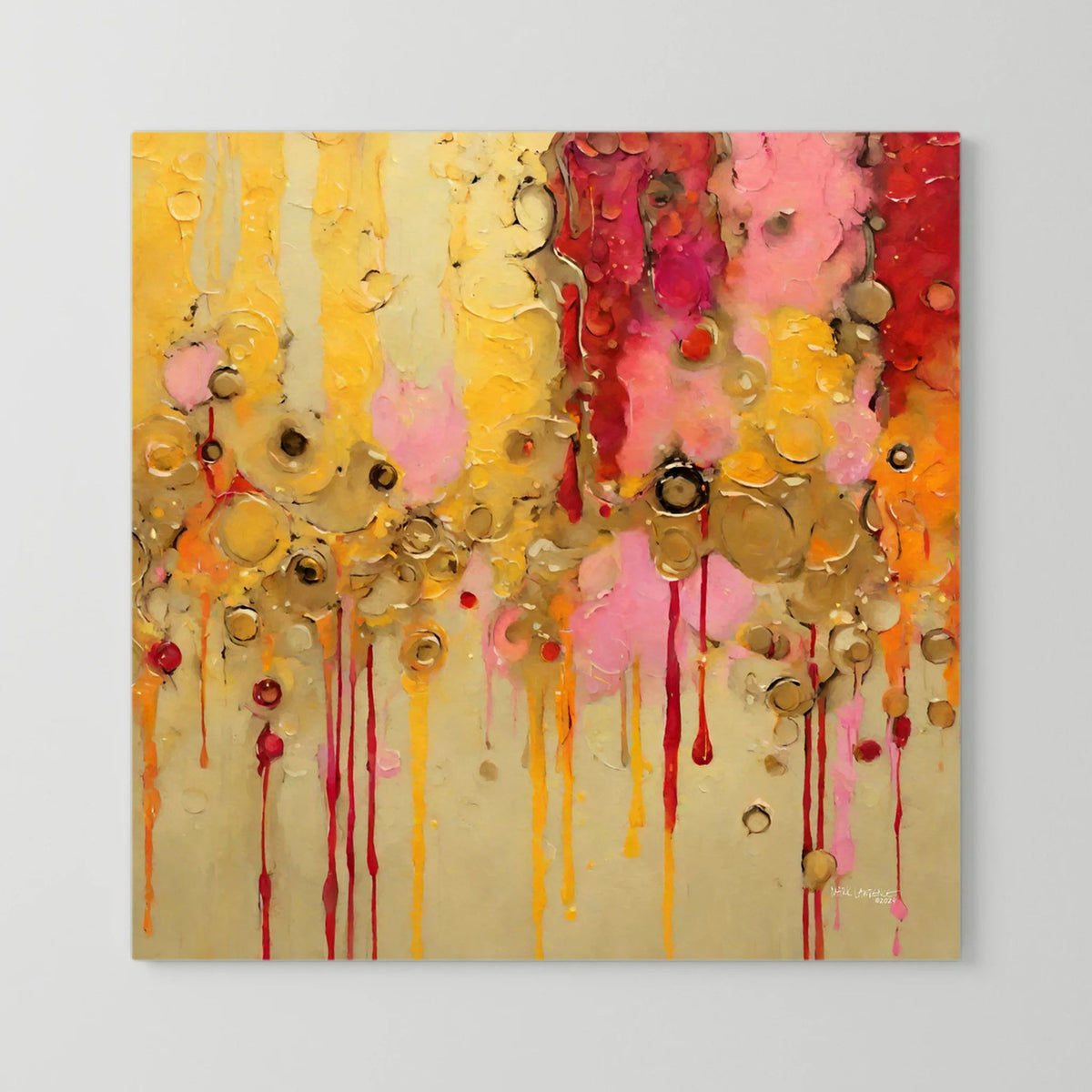 Divine Rainfall, Isaiah 45:8 canvas print gallery-wrapped canvas with no frame