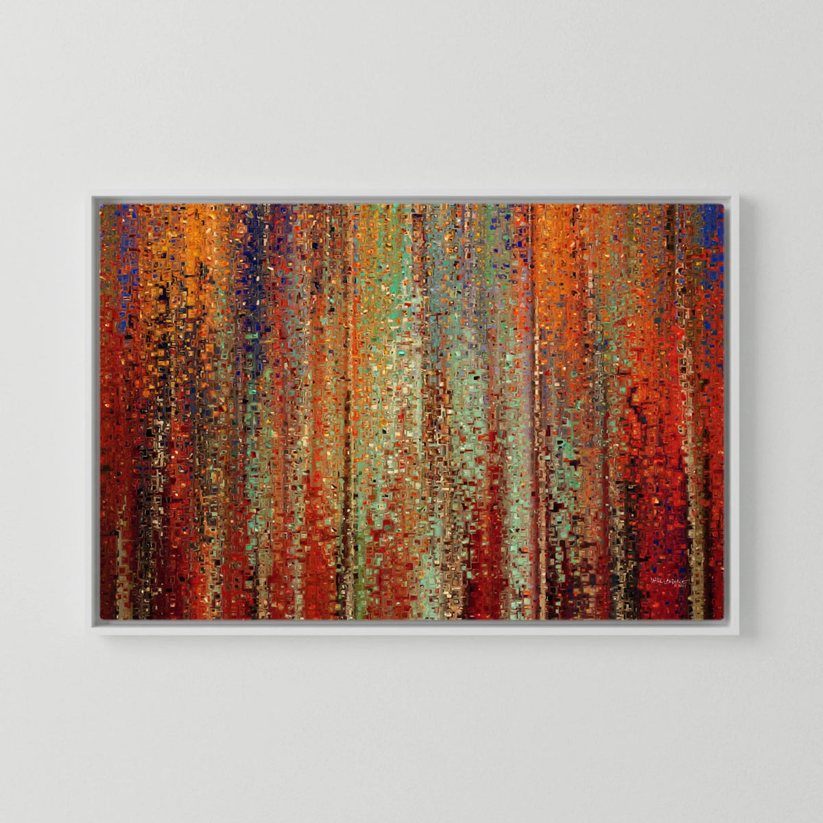 My Kingdom Is Not Of This World, John 18:36 canvas print in a white floater frame