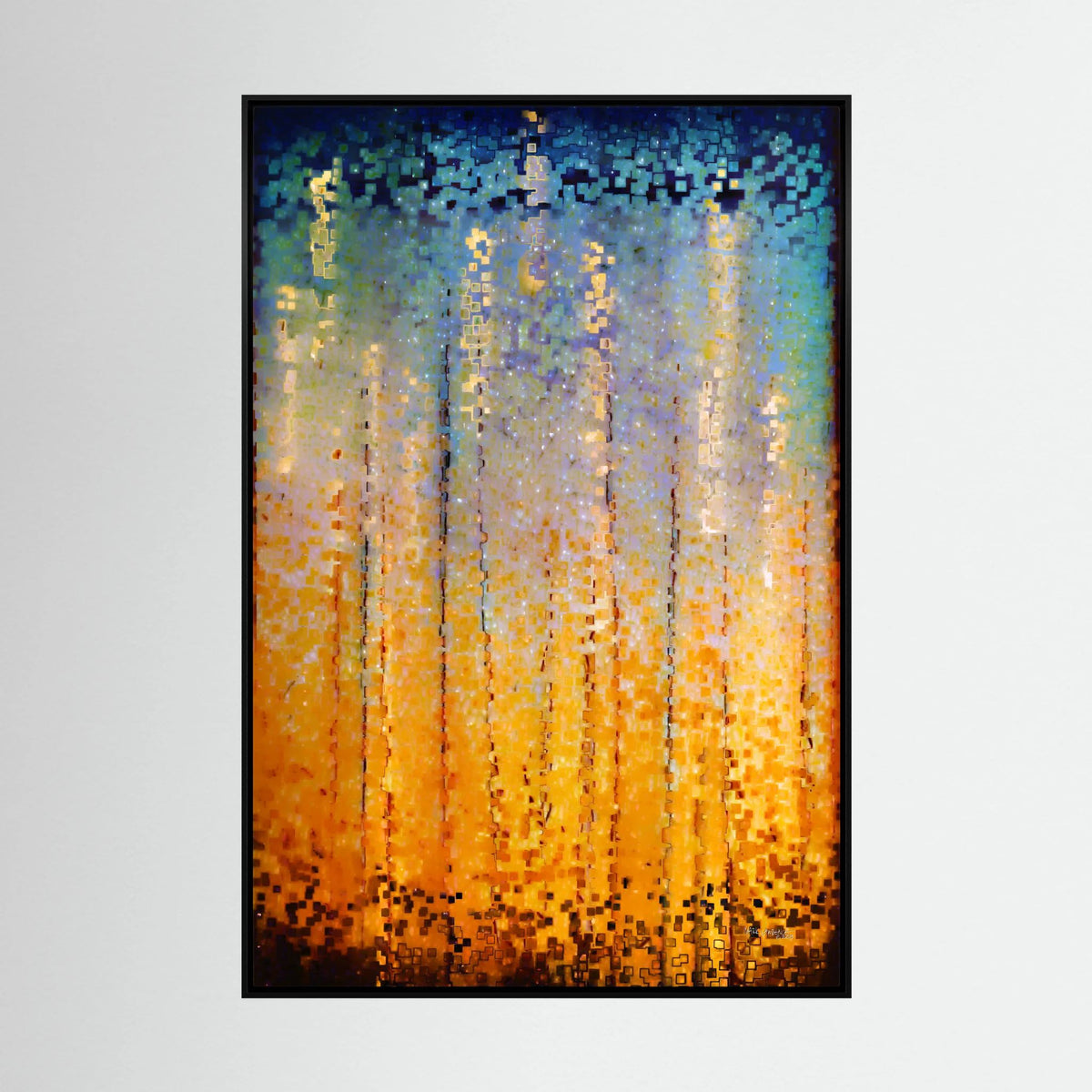 Everyone Who Calls, Romans 10:13: canvas print by Mark Lawrence, framed, on a white wall