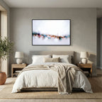Known By Name, John 10:14 canvas print above the bed in a bedroom