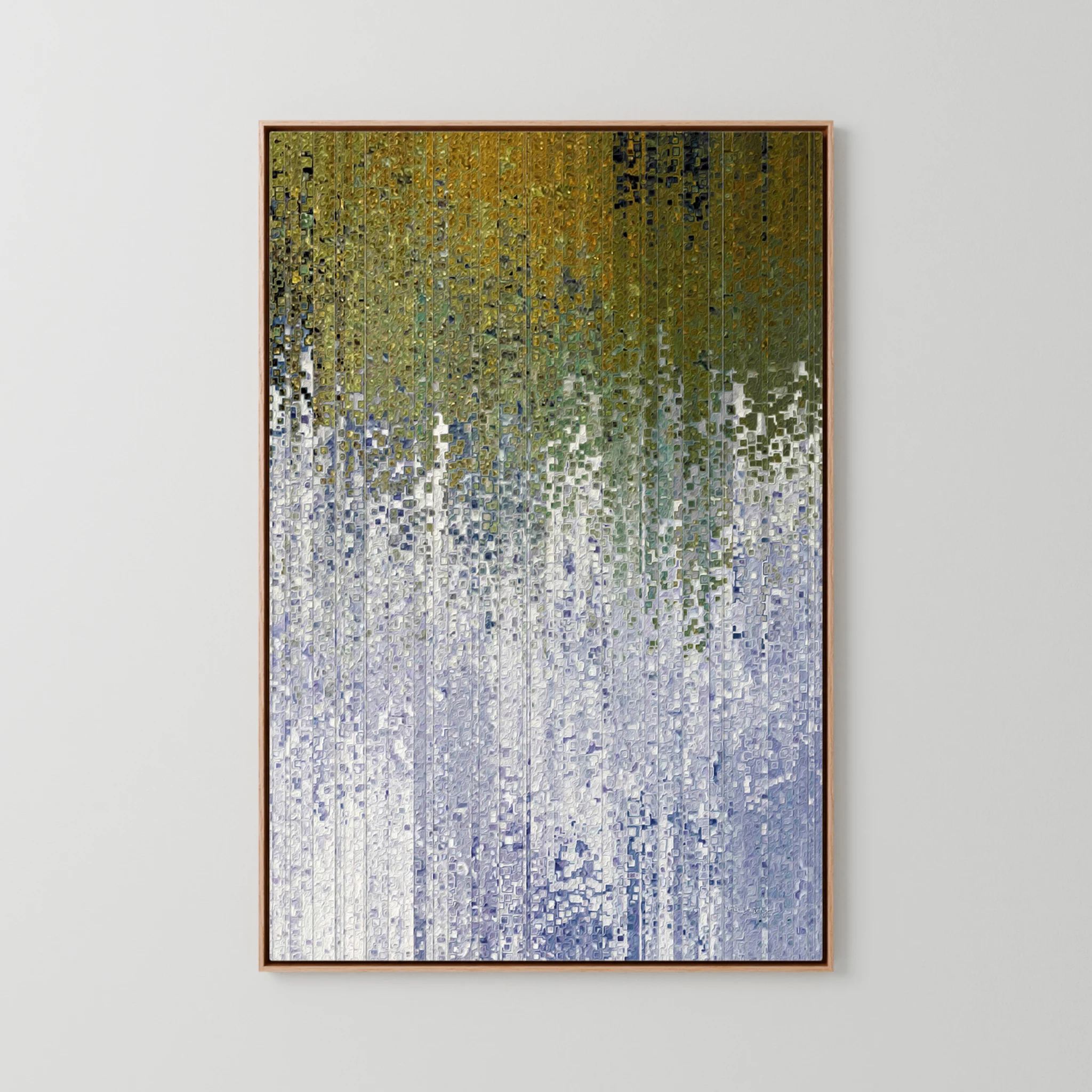 Abide In Me, John 15:5 canvas print in an oak floater frame