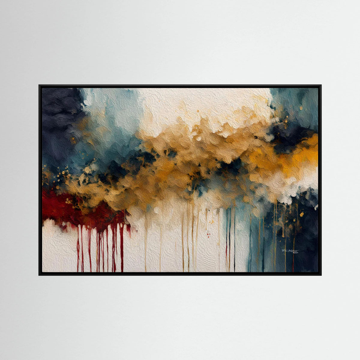 Promised Deliverance, Proverbs 11:21: canvas print by Mark Lawrence, framed, on a white wall