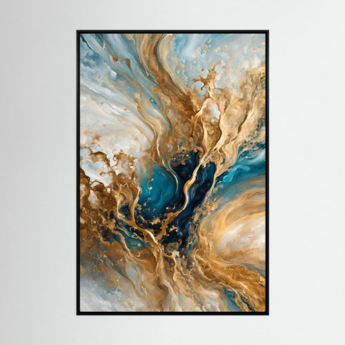 Celestial Vision, Matthew 3:16: canvas print by Mark Lawrence, framed, on a white wall