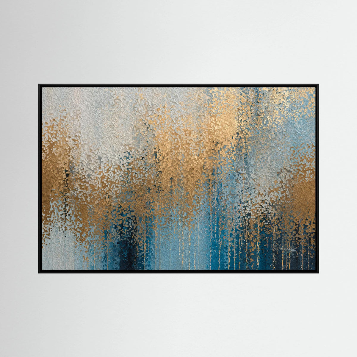 Glory Unveiled, Revelation 21:23: canvas print by Mark Lawrence, framed, on a white wall