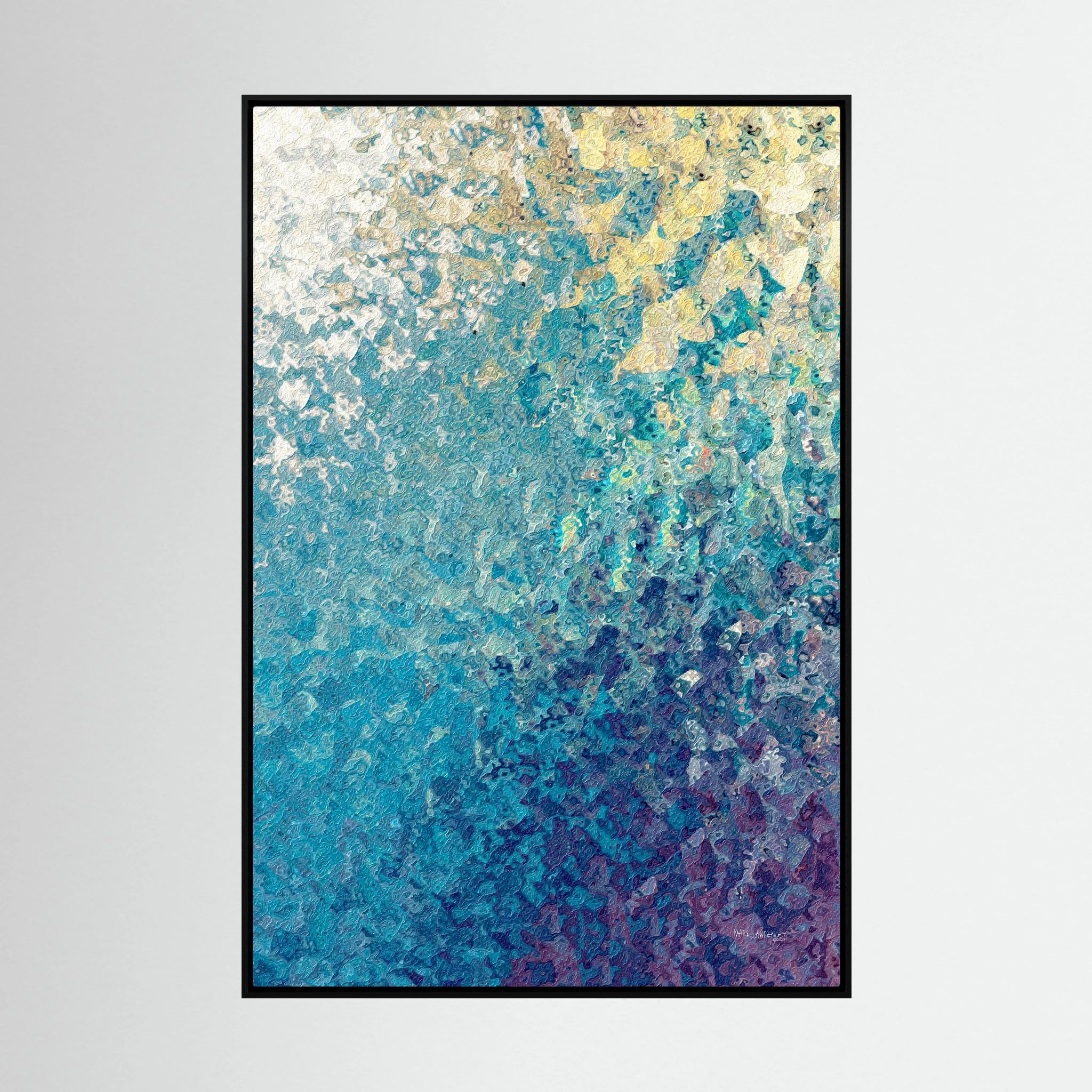My Strength And Song, Isaiah 12:2: canvas print by Mark Lawrence, framed, on a white wall