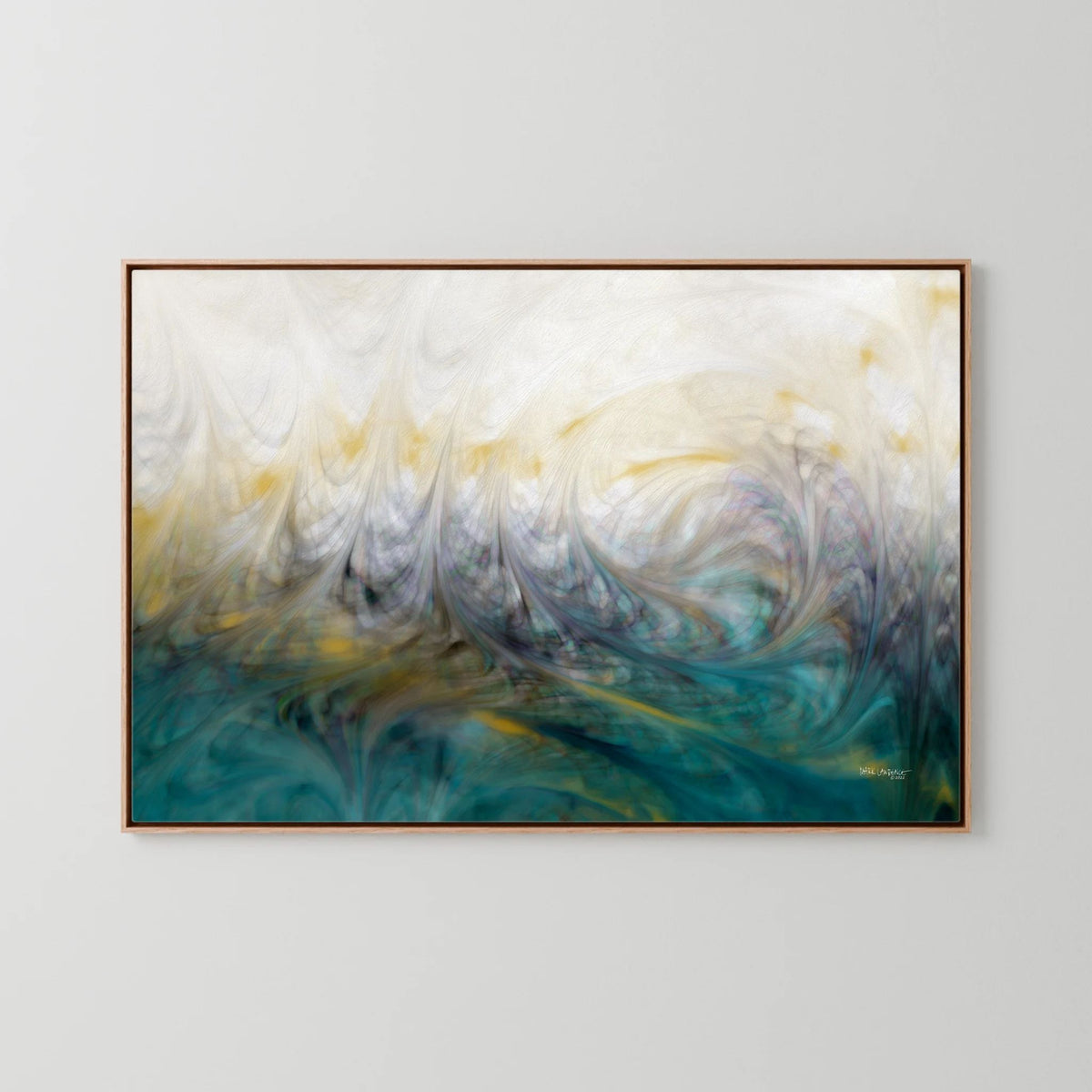 Our Secret Place, Psalm 91:1 canvas print in an oak floater frame