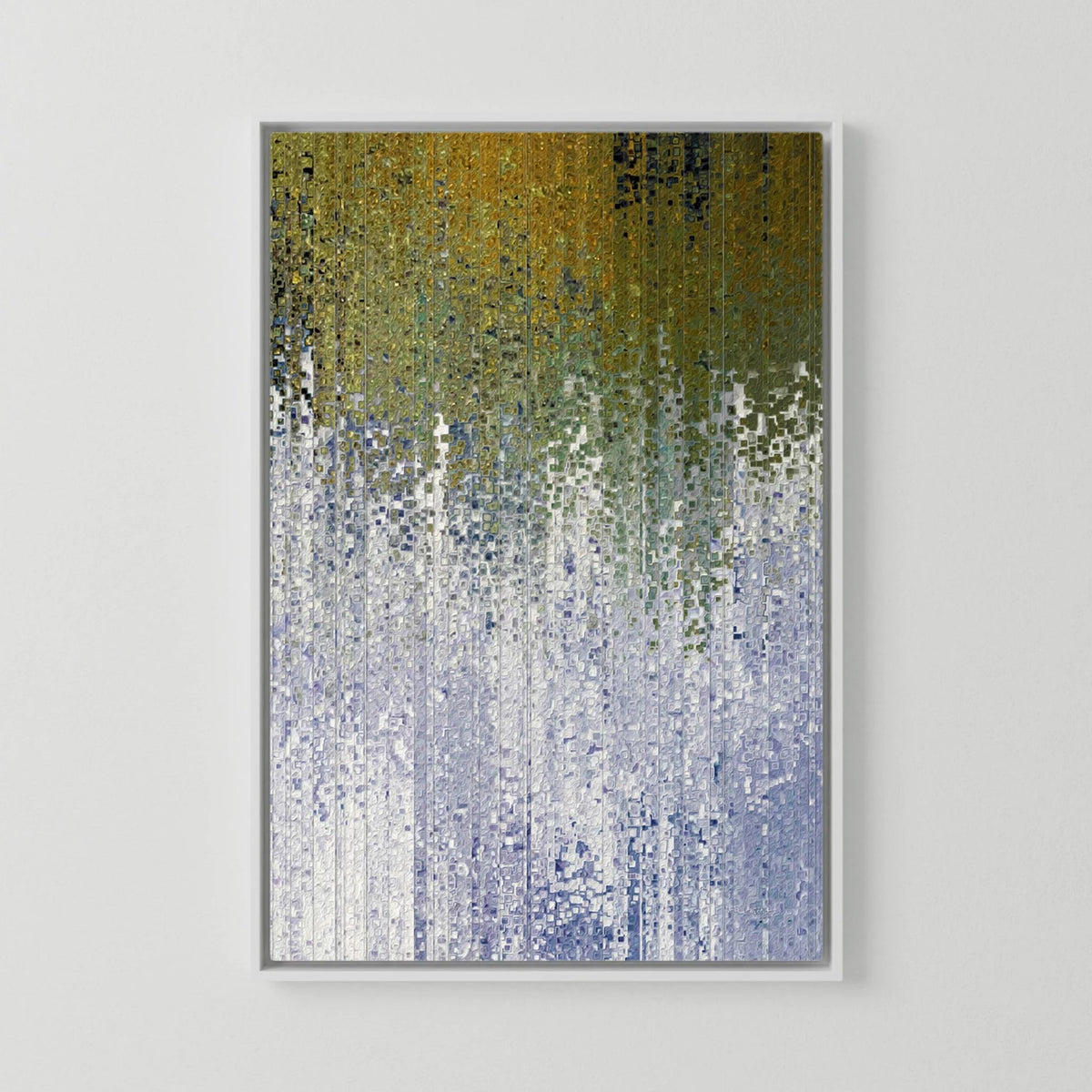 Abide In Me, John 15:5 canvas print in a white floater frame