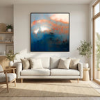 Never Lose Hope in Hard Times, Jeremiah 29:11 canvas print above a sofa in a living room