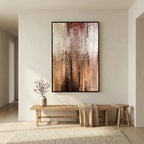 I Am With You, Isaiah 41:10 canvas print above a bench in a hallway