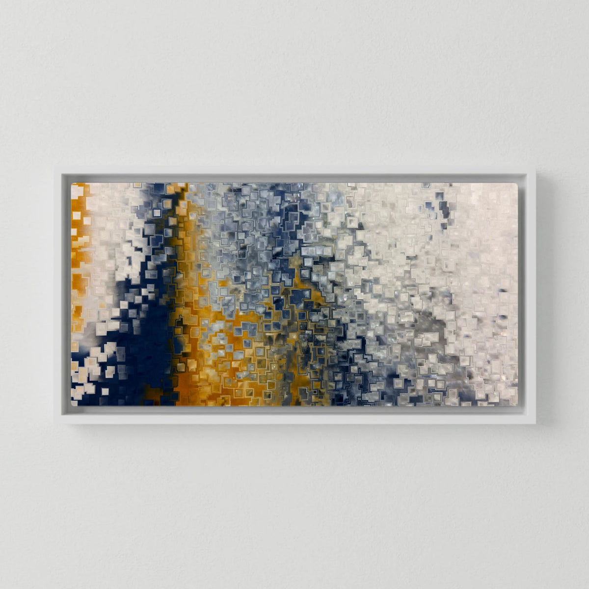 Pray without Ceasing, 1 Thessalonians 5:17 canvas print in a white floater frame