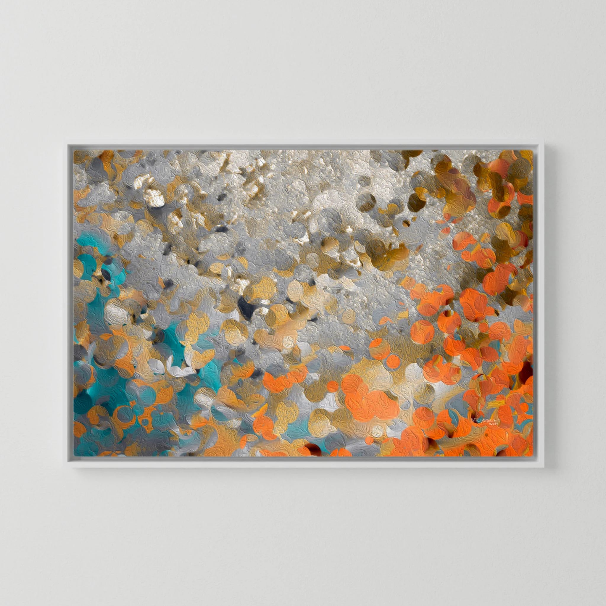 Discover Your Inner Gift, 1 Peter 4:10 canvas print in a white floater frame