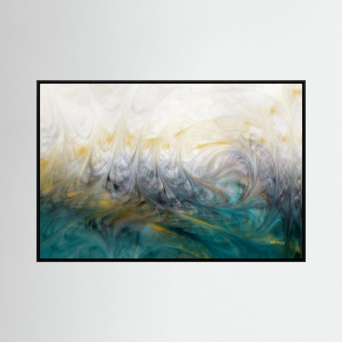Our Secret Place, Psalm 91:1: canvas print by Mark Lawrence, framed, on a white wall