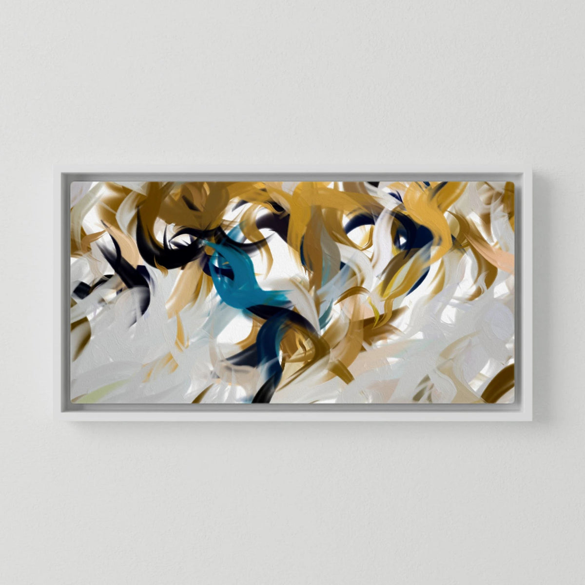 Breath of the Almighty, Job 33:4 canvas print in a white floater frame