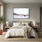 Known By Name, John 10:14 canvas print above the bed in a bedroom