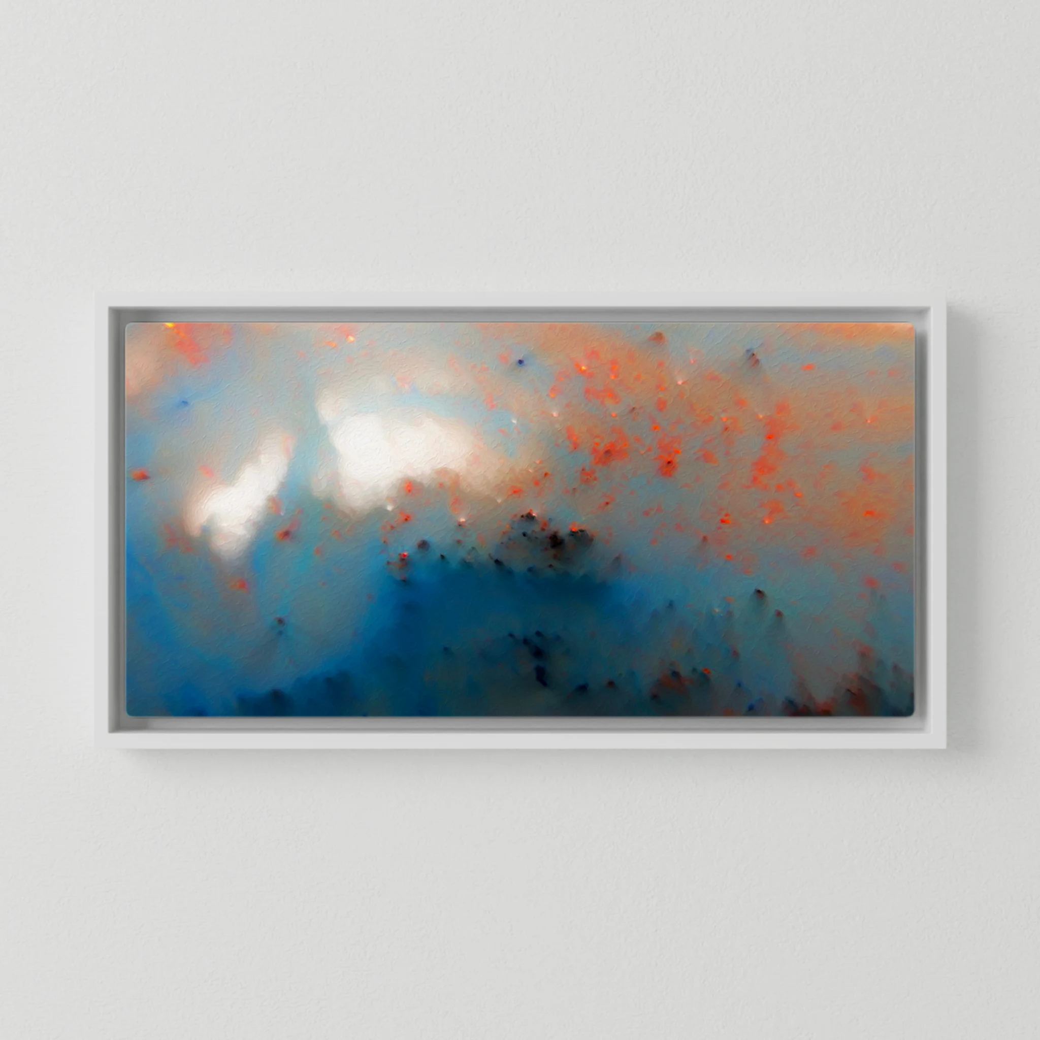 Never Lose Hope in Hard Times, Jeremiah 29:11 canvas print in a white floater frame