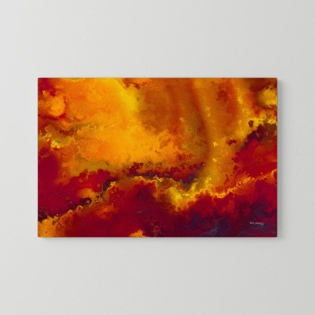 He Delivers And Rescues, Daniel 6:27 canvas print gallery-wrapped canvas with no frame