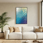 My Strength And Song, Isaiah 12:2 canvas print above a sofa in a living room