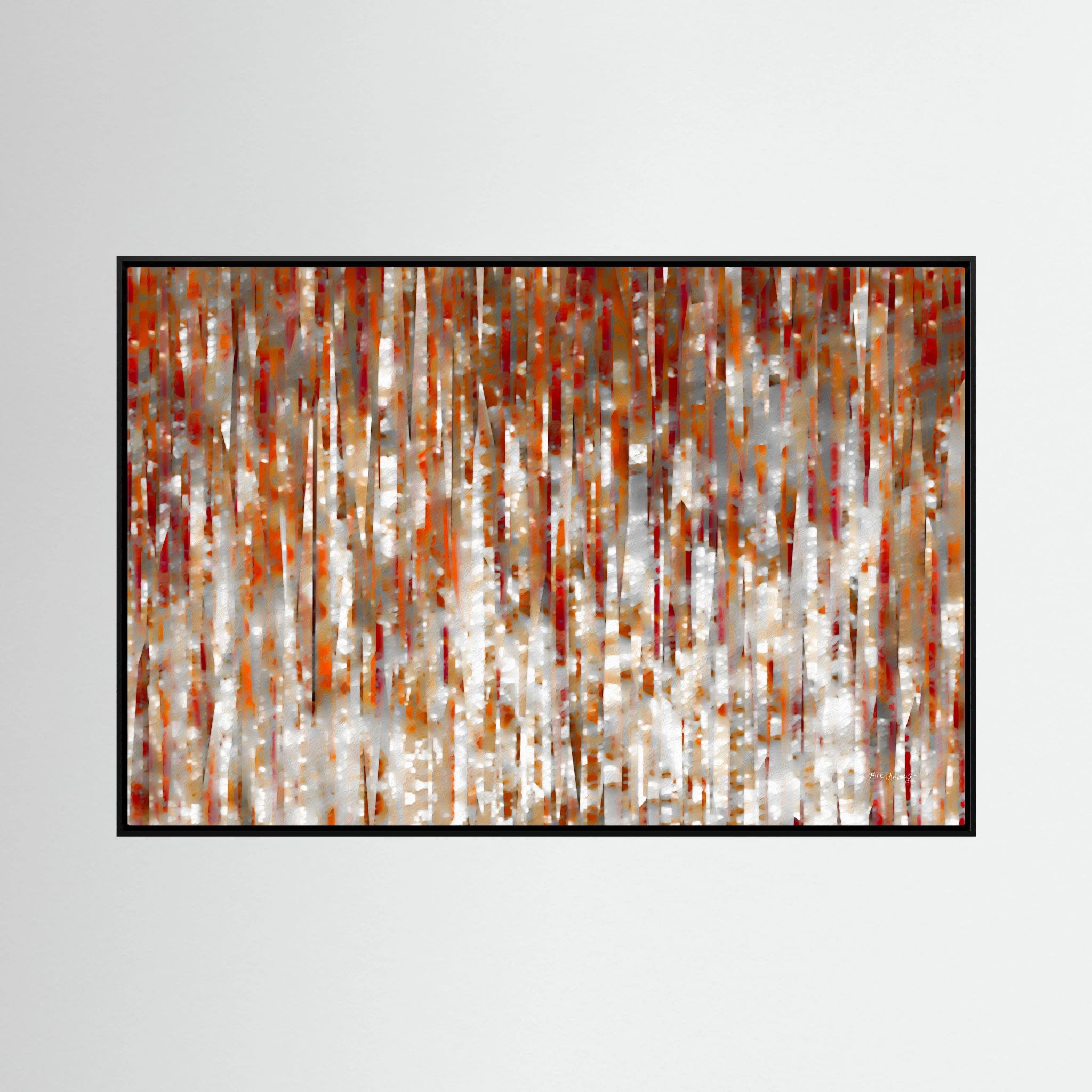 Under His Care, Isaiah 54:17: canvas print by Mark Lawrence, framed, on a white wall