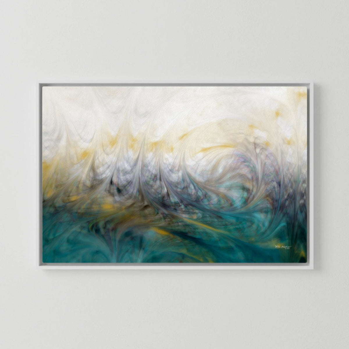 Our Secret Place, Psalm 91:1 canvas print in a white floater frame