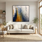 Pray without Ceasing, 1 Thessalonians 5:17 canvas print above a sofa in a living room