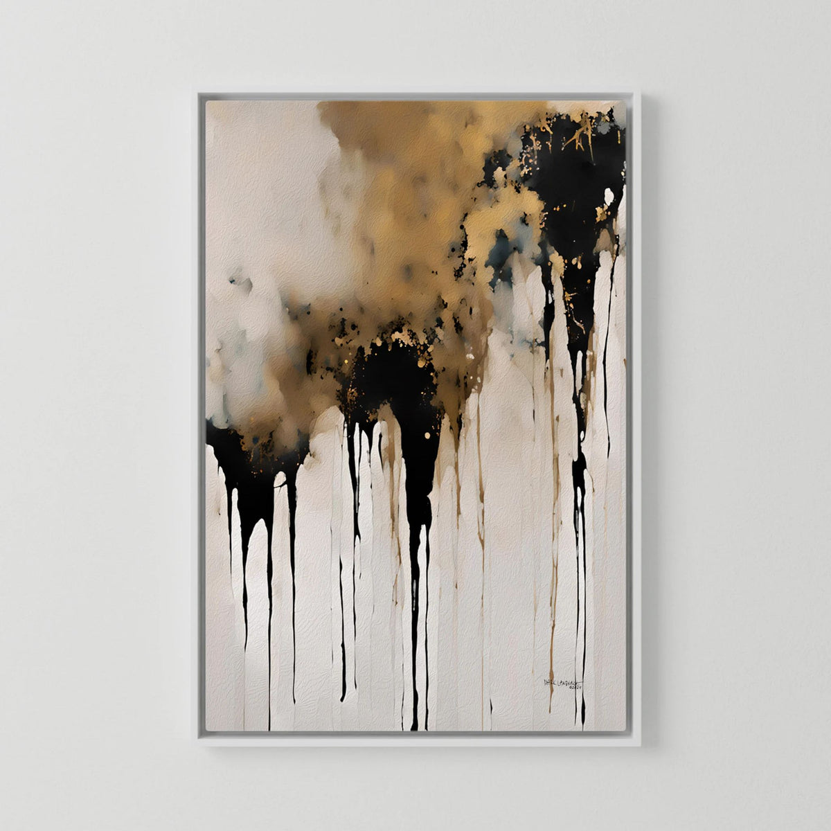 Crowned in Triumph, Revelation 3:21 canvas print in a white floater frame