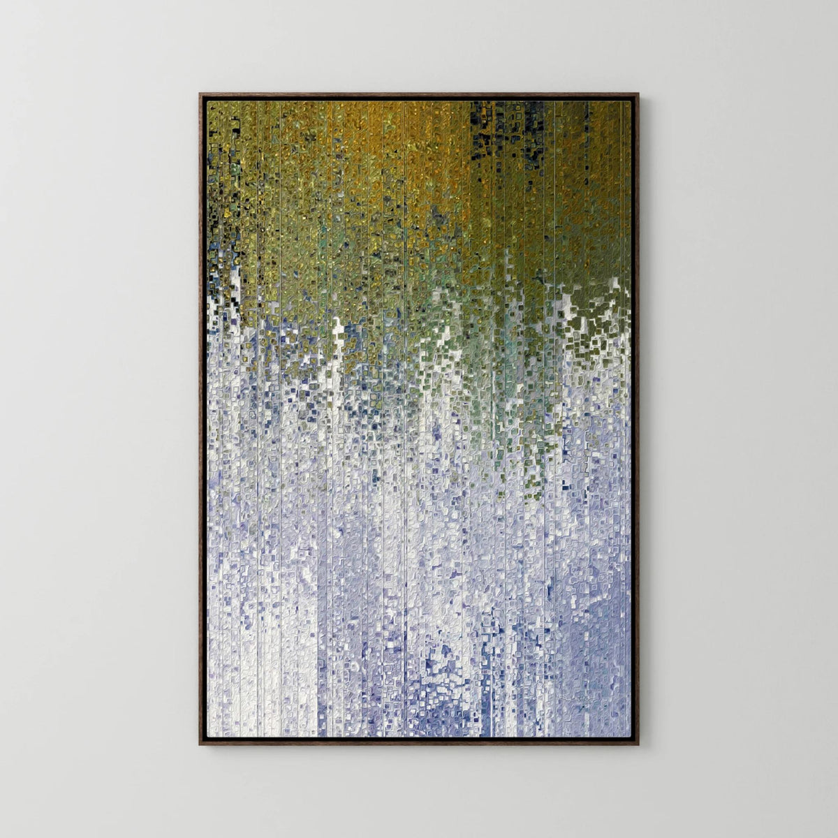 Abide In Me, John 15:5 canvas print in a dark oak floater frame