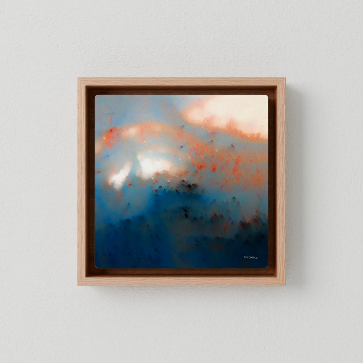 Never Lose Hope in Hard Times, Jeremiah 29:11 canvas print in an oak floater frame