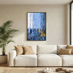 My Shepherd, Psalm 23:1 canvas print above a sofa in a living room