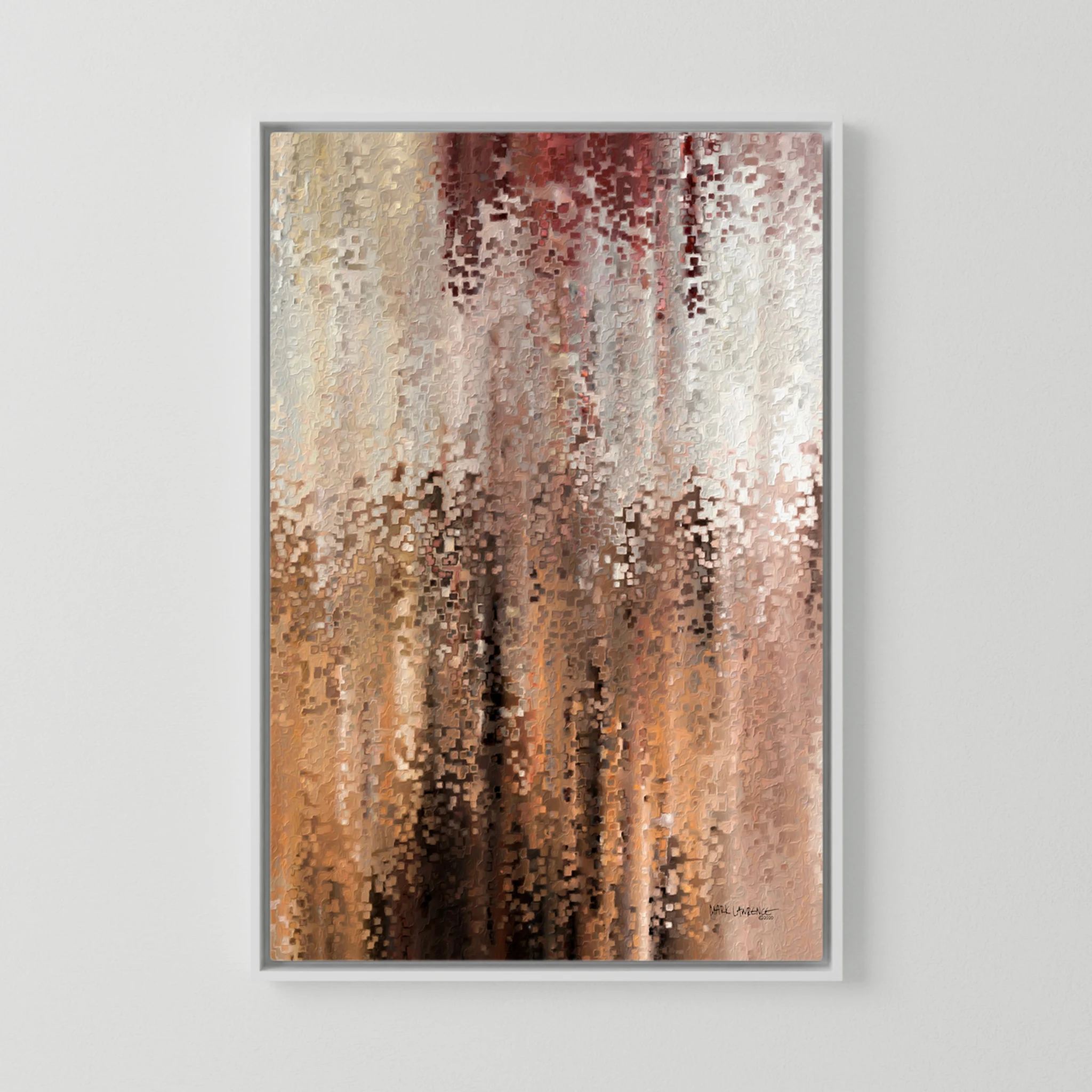 I Am With You, Isaiah 41:10 canvas print in a white floater frame