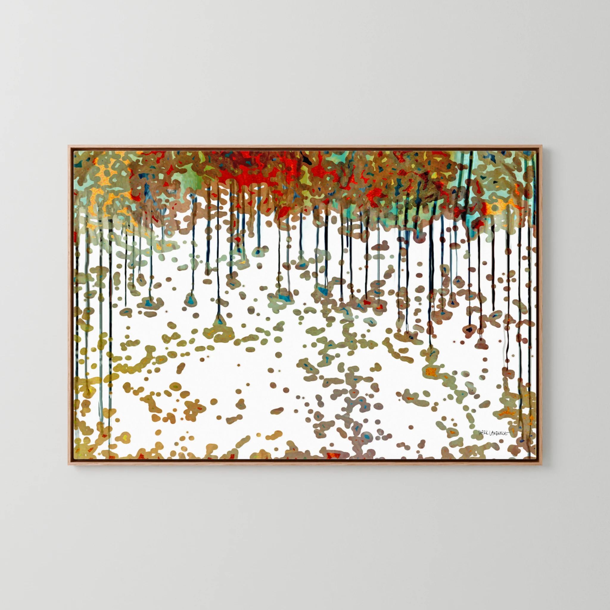 Bread From Heaven, Exodus 16:4 canvas print in an oak floater frame